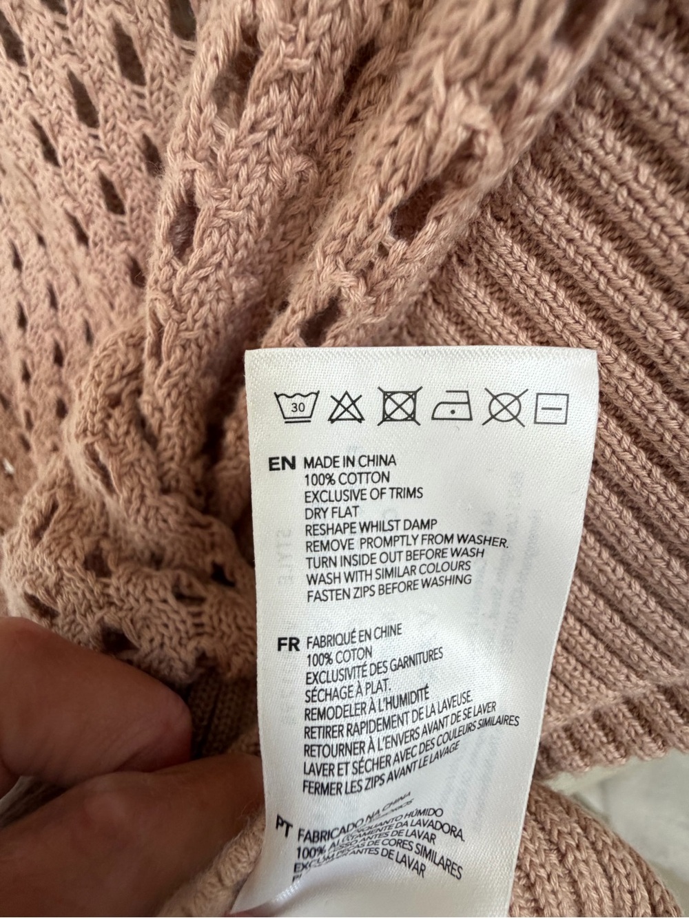 Medium Anthropologie Varley Gaines half zip sweater knit short sleeves tan beige - Picture 11 of 16